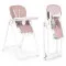 ECOTOYS pink highchair with height adjustment