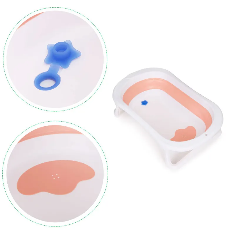 Saliekamā ceļojuma bērnu vannīte ar iztukšošanas atveri „ECOTOYS“