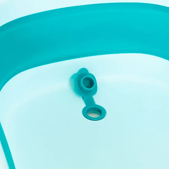 Salokāma ceļojuma bērnu vannīte ar iztukšošanas atveri, zila, „ECOTOYS“