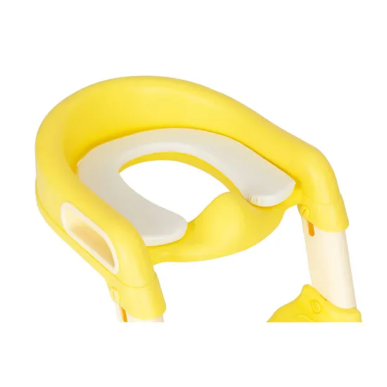 Children's yellow toilet seat with steps ECOTOYS