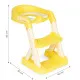 Children's yellow toilet seat with steps ECOTOYS