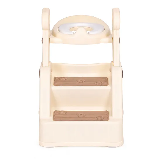 Bērnu tualeta sēdeklis ar pakāpieniem un rokturiem ECOTOYS
