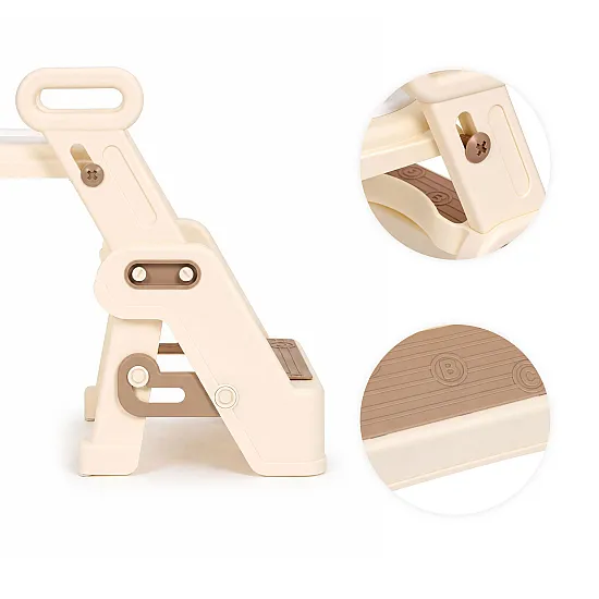 Bērnu tualeta sēdeklis ar pakāpieniem un rokturiem ECOTOYS