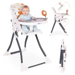 ECOTOYS saliekamais bērnu krēsls ar rotaļlietām