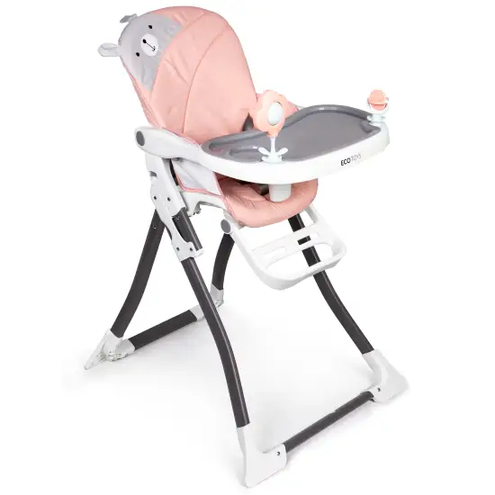 ECOTOYS salokāms rozā bērnu krēsls