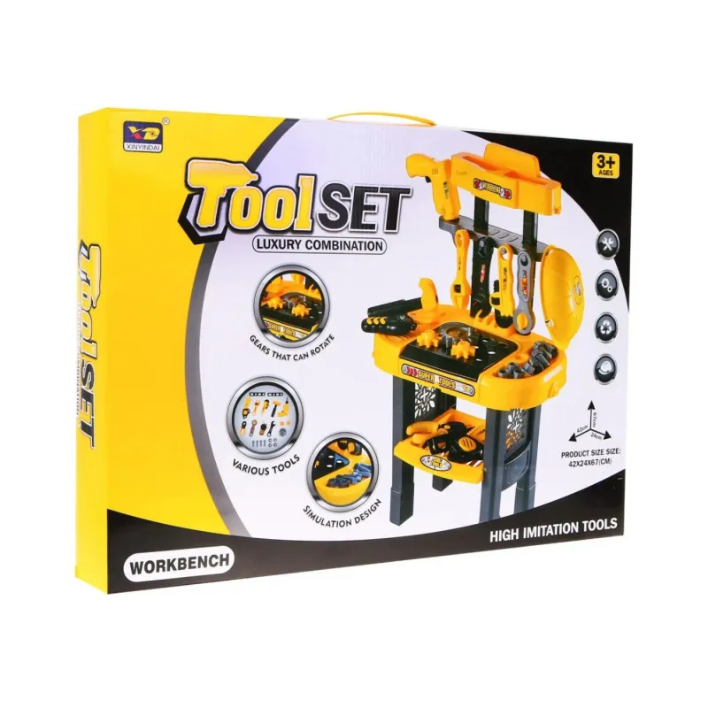 Kids Workbench Tool Table with Tools 23 Pieces Darba rīki MULTISTORE