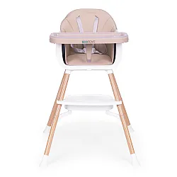 Bērnu ēdamkrēsliņš 2-in-1 smilškrāsā ECOTOYS