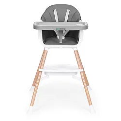 Bērnu ēdamkrēsliņš 2-in-1 pelēks ECOTOYS