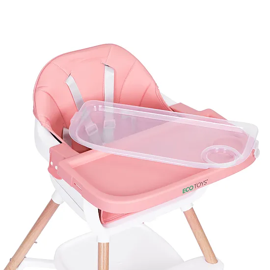 Bērnu ēdamkrēsliņš „2-in-1“, rozā, „ECOTOYS“