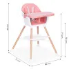 Bērnu ēdamkrēsliņš „2-in-1“, rozā, „ECOTOYS“