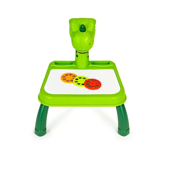 Green dinosaur whiteboard projector, 12 markers, 24 stencils Outdoor MULTISTORE