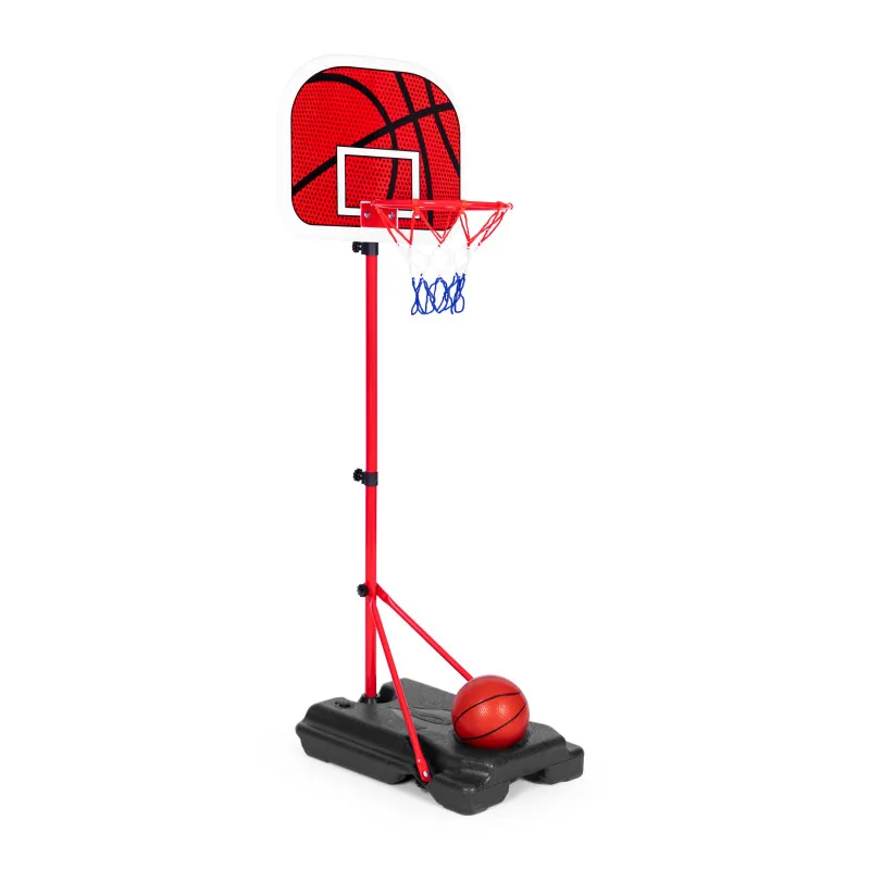 Basketa grozs ar grozu bērniem, ar regulējamu augstumu, ar bumbu sūkni
