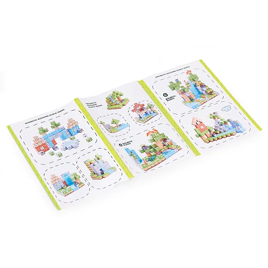 Magnētisko būvklucīšu komplekts bērniem, 87 gab. Konstruktoriši MULTISTORE