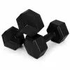 Sešstūrveida melno hantļu komplekts 2x3 kg MOVEPRO