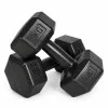 Sešstūrveida melno hantļu komplekts 2x3 kg MOVEPRO