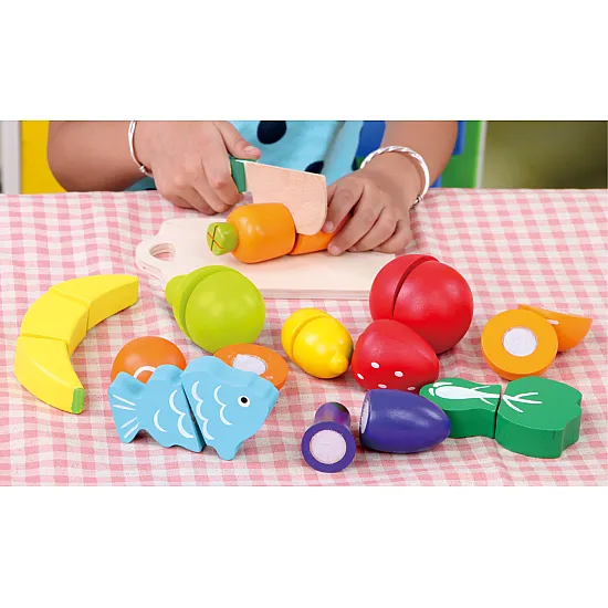 Koka pārtikas griešanas komplekts, 13 gab. ECOTOYS