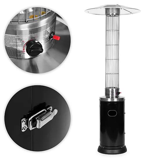 Gāzes sildītājs dārzam/patio 9 kW ar stikla cauruli MultiGarden