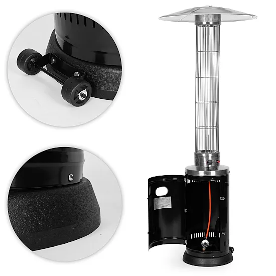 Gāzes sildītājs dārzam/patio 9 kW ar stikla cauruli MultiGarden
