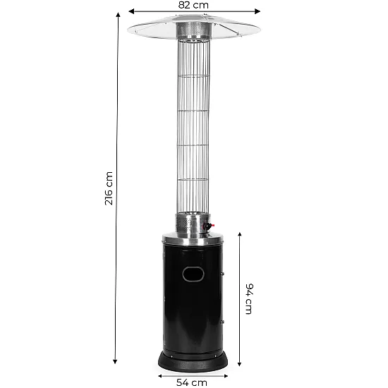 Gāzes sildītājs dārzam/patio 9 kW ar stikla cauruli MultiGarden