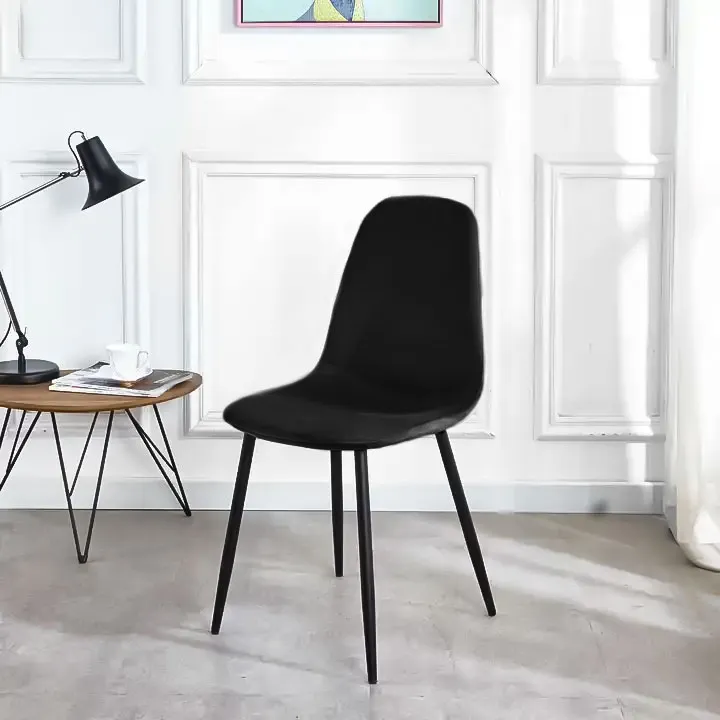 4 samta krēsli melnā krāsā ēdamistabai un viesistabai Krēsli un krēsli ModernHome