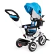 Zils trīsritenis ar jumtiņu Velosipēdi ECOTOYS
