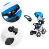 Zils trīsritenis ar jumtiņu Velosipēdi ECOTOYS
