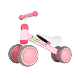 Rozā mini līdzsvara velosipēds