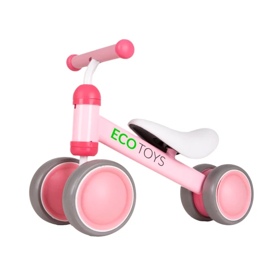 Rozā mini līdzsvara velosipēds Velosipēdi ECOTOYS