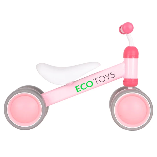 Rozā mini līdzsvara velosipēds Velosipēdi ECOTOYS