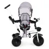 Pelēks trīsritenis ar jumtiņu Velosipēdi ECOTOYS