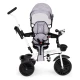 Pelēks trīsritenis ar jumtiņu Velosipēdi ECOTOYS
