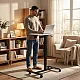 Pārvietojams balts regulējams galds 70x48 cm ModernHome