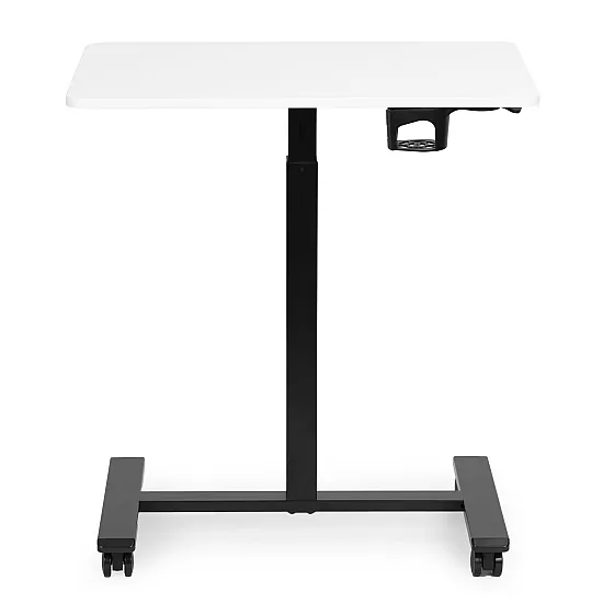 Pārvietojams balts regulējams galds 70x48 cm ModernHome