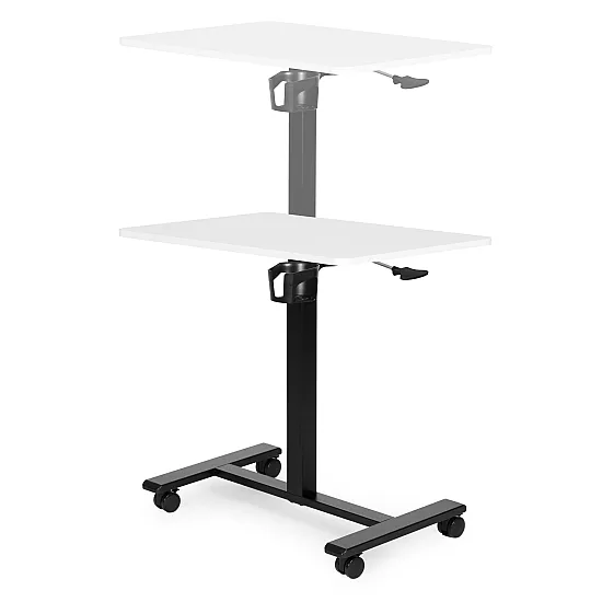 Pārvietojams balts regulējams galds 70x48 cm ModernHome