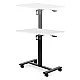 Pārvietojams balts regulējams galds 70x48 cm ModernHome