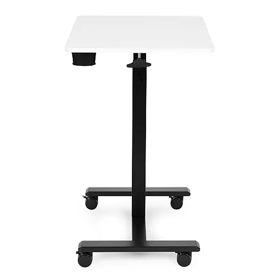 Pārvietojams balts regulējams galds 70x48 cm ModernHome