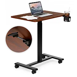 Pārvietojams brūns regulējams galds 70x48 cm ModernHome