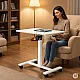 Balts mobilais galds ar regulējamu augstumu, 70 x 48 cm, ModernHome