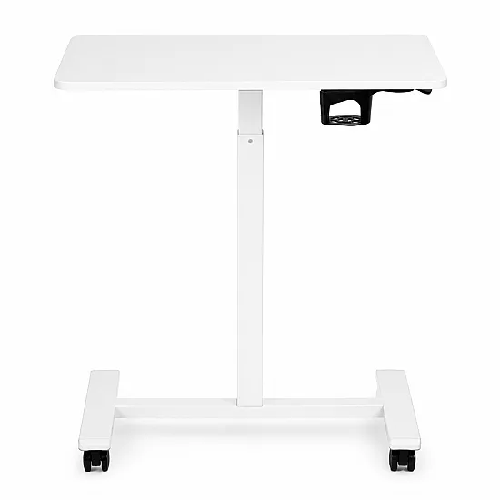 Balts mobilais galds ar regulējamu augstumu, 70 x 48 cm, ModernHome