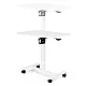 Balts mobilais galds ar regulējamu augstumu, 70 x 48 cm, ModernHome