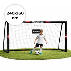 Futbola vārti ar tīklu, 240 x 160 x 85 cm, „MOVEPRO“