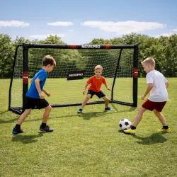 Futbola vārti ar tīklu, 240 x 160 x 85 cm, „MOVEPRO“