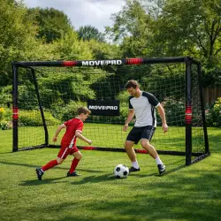Futbola vārti ar tīklu, paredzēti futbola spēlēšanai, 300x200x120 cm, „MOVEPRO“
