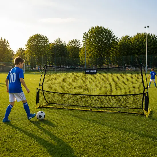 Divpusējie futbola vārti Rebounder 220 x 120 cm MOVEPRO