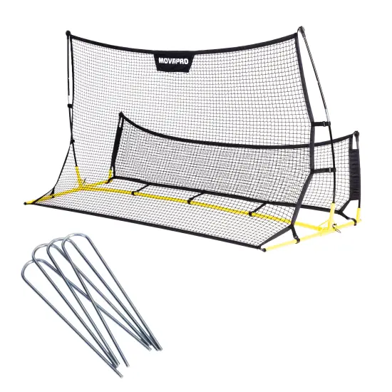 Divpusējie futbola vārti Rebounder 220 x 120 cm MOVEPRO