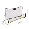 Divpusējie futbola vārti Rebounder 220 x 120 cm MOVEPRO