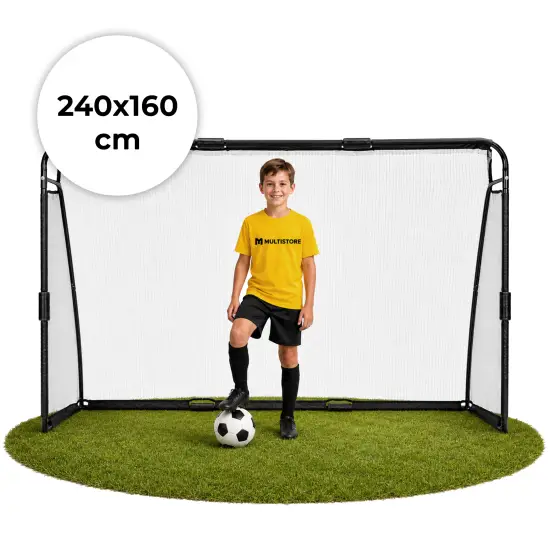 Futbola vārti ar tīklu 240 x 160 x 80 cm MOVEPRO