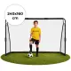 Futbola vārti ar tīklu 240 x 160 x 80 cm MOVEPRO