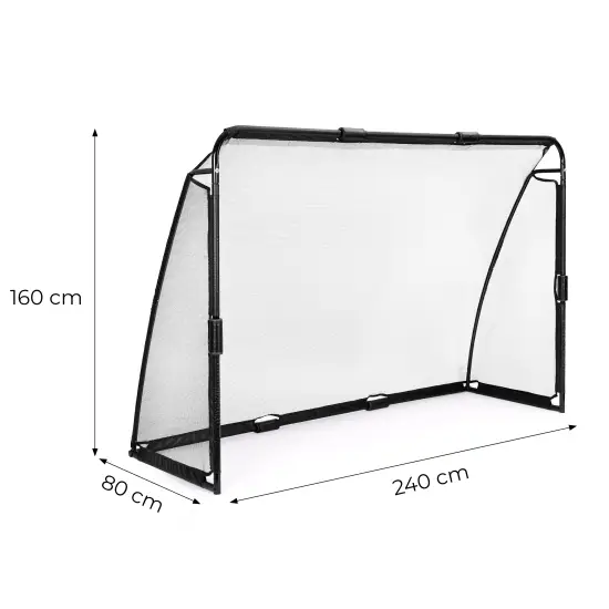 Futbola vārti ar tīklu 240 x 160 x 80 cm MOVEPRO