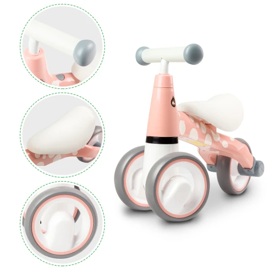 Sarkanbrūns līdzsvara velosipēds „Flaming“ Velosipēdi ECOTOYS